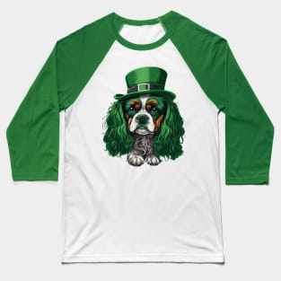 King Spaniel St. Patrick's Day Baseball T-Shirt